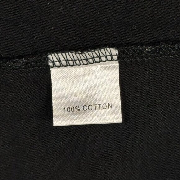 VTG Y2K Till The End Embroidered Tee Sz.L Black V-Neck Butterfly Fairy Grunge - Picture 9 of 12